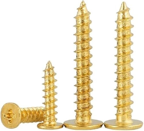 Tornillos autorroscantes, Tornillos Allen Latón CA Cabeza Plana Tornillo Autorroscante Clavos Cola Puntiaguda