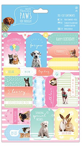 docrafts Papermania Paws For Thought Die-Cut Sentiments