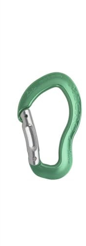 AustriAlpin Karabiner Micro voller, gebogener Schnapper, Farbe:grün eloxiert