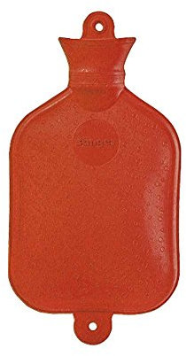 Sänger Hot Water Bottle Natural Rubber Hot Water Bottle Bed Bottle Heat Cushion 1.5 Litres Red