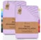NatureMark 2er Pack Kinder Jersey Spannbettlaken, Spannbetttuch 100% Baumwolle in vielen Größen und Farben MARKENQUALITÄT ÖKOTEX Standard 100 | 70x140 cm - Flieder/Lavendel