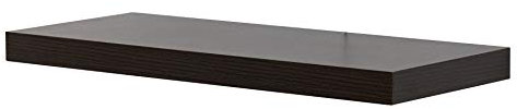 Rebecca Mobili Juego 2 estantes para Colgar, repisas de Pared, de Madera, Color wengue, Madera MDF, Muebles Dormitorio salón - Medidas: 3,8 x 60 x 25 cm (AxANxF) - Art. RE6059