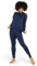LAPASA Conjunto Ropa Termica Mujer Set Interior Camiseta Manga Larga Malla Termico Deportiva Invierno Frio Extremo Deporte Esqui Montaña Thermoflux 100 L17 M Azul Marino