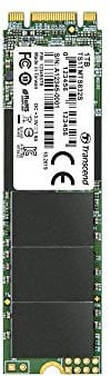 Transcend 1T MTS832S M.2 2280 SATA III 6 Gb/s Internal Solid State Drive 3D TLC NAND with DRAM Cache Single-Sided Ultra Slim- TS1TMTS832S