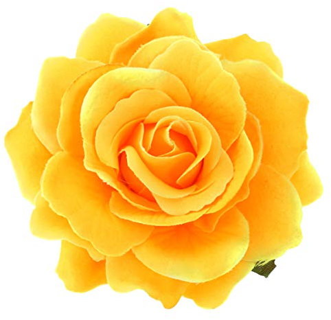 Beaupretty Haarspangen 2 in 1 Rose Haarnadel Corsage Haarspange Brosche Nadel Haarschmuck für Partyhochzeit (Gelb) Blumenbrosche Für Frauen