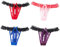 KHUFUZI Frauen sexy Unterwäsche Unterwäsche Spitze Tangas Höschen Niedliche G-Strings Kurzes Geschenk für Freundin (4 Farben Pack D)