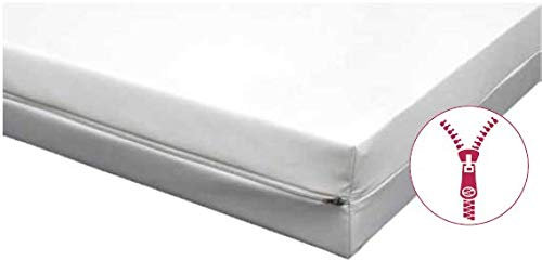 Matratzenschoner wasserdicht allergikerfreundlich 90x200x12 cm – Matratzenbezug mit 2-seitigem Reißverschluss, Atmungsaktive Bettunterlage, Milbendicht & Kochfest, Inkontinenzunterlage