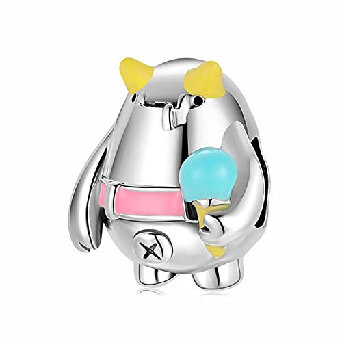 HGFRT Bunte Emaille Piranha Monster Elf Hohlperlen 925 Silber Perlen Charms Damen Accessoires Fit Frauen Charm Armband Schmuck