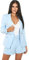 Crazy Girls Womens Gold Button Blazer, Sky Blue, S (UK 8)