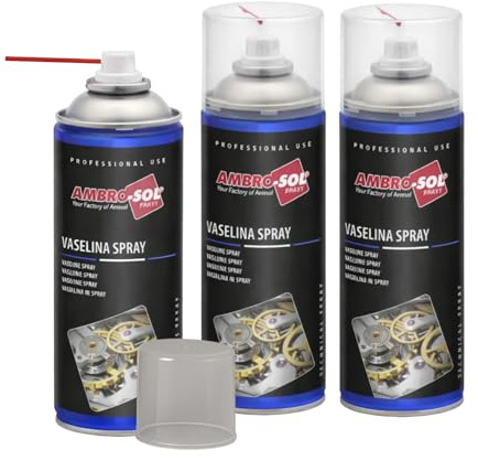 Bomboletta di Vasellina Spray 400 ml Olio Tecnico di vaselina, Lubrificante, Anti-ossidante, Protettivo, Incolore e inodore Varie Quantità (3) - F