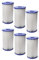 vhbw 6X Cartuccia Filtro Compatibile con Intex B1, Pompa 56622 da 15100 L Piscina, Pompa Filtro - Filtro dell'Acqua Bianco/Blu