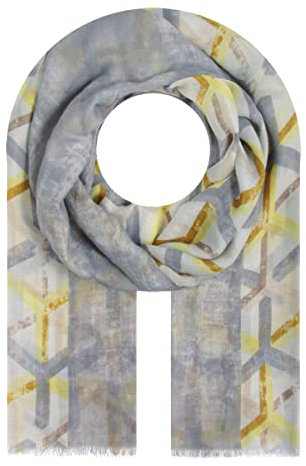 Majea Damen Halstuch Tuch Kopftuch Schal Damen-Schal Tücher Damen Stola (880033) (Gelb 23)