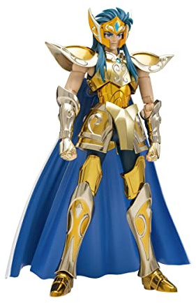 BANDAI Spirits() Myth EX Saint Seiya Aquarius Camu (Revival Version), ca. 7,1 Zoll (180 mm), hergestellt aus ABS & PVC & Die-Cast, bemalte Actionfigur