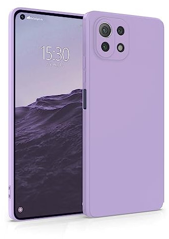 MyGadget Cover per Xiaomi Mi 11 Lite 5G - Custodia Protettiva in Silicone Morbido – Case TPU Flessibile - Ultra Protezione Antiurto & Antiscivolo Violetta