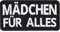 Lustiger Spaß Patch Mädchen für alles Tactical Morale Aufnäher mit Spruch bestickt Militär Bügelbild Spaß Geschenk Applikation zum annähen/aufbügeln | 70x35mm