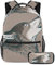 Malerei Wolf Schultasche Set für Teenager Mädchen Jungen Kinder, Student Buchtasche Rucksack mit Bleistift Case für Primäre Sekundäre Junior,