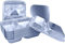 Sunrise Packaging 2 Compartment Food Container w/Lids [227 x 182 x 38mm] Food-Safe Take Away Pans, Freezer/Oven-Safe, Catering Aluminium Foil Containers, 50