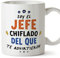 MUGFFINS Tazas para JEFE hombre - En Español - Todos te advirtieron - 11 oz / 330 ml - Regalo original y divertido