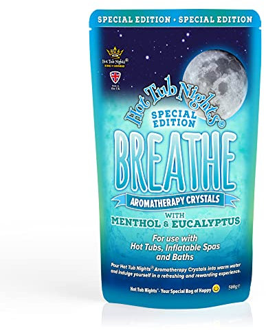 Hot Tub Nights Special Edition (Breathe) with Menthol & Eucalyptus Aromatherapy Crystals Vegan 1x (500g)