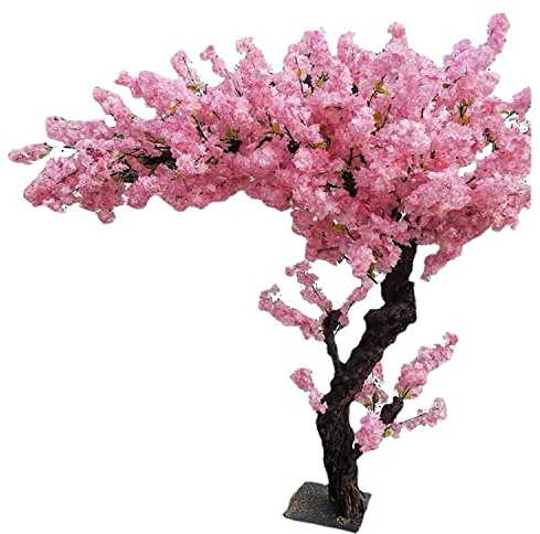 MIAOXIAO Künstlicher Baum Simulation Kirsch-Pfirsichbaum Künstliche Blume, Kirschblütenbaum Für Hochzeitsfeier, Heimdekoration, Drinnen Oder Draußen,Rosa,1.8m*1.5m