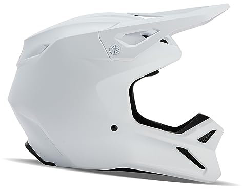 Fox Racing Unisex-Erwachsene V1 Motocross Helm, Mattweiß, Large