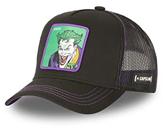 Tracker Kappe Herren Dc Comics, Cap Herren, Joker, Empfindliche Haut, Schwarz/Lila/Grün, Einheitsgröße