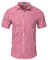 LUYANA Chemise à carreaux pour homme - Manches courtes - Décontractée - Coupe droite, rouge, M