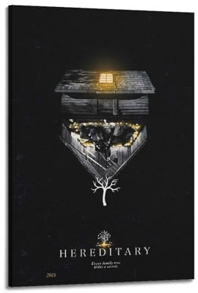 larn Hereditary Movie Canvas Poster Room Decor Aesthetic Poster Artistic Poster for Bedroom Living Room Walls 20x30cm Frame-style