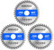3pcs Lames de scie circulaire 190 x 30 mm (anneau 25mm 20mm Et 16mm), 40 dents Coupes propres, Disque à Tronçonner pour Bois, Sèche, Stratifié, Cloison, Contreplaqué, Plastique