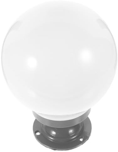 HOMOCONO Pantalla Esférica De Acrílico Para Farolas Exteriores Cubierta Decorativa De Luz De Jardín Para Farolas De Poste Lámparas De Pared Resistente Fácil De Instalar