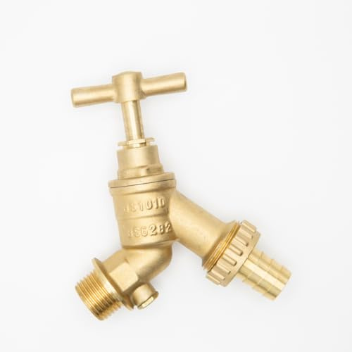 Plumb Bliss Robinet extérieur Robinet Bidon avec double clapet anti-retour (15 mm x 1/2'')