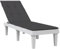 Keyroto Liegestuhl-Auflage Melange Anthrazit (75+105) x50x3 cm Stoff, Garten Liegestuhl, Sonnenliege Balkon, Garten Liege, Gartenliegen, Strandkorb