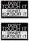 2 Stück Don't Touch it,Sonst Klatscht it Bestickte Applikation Lustiges Biker Fun Moral Bänder Patches für Taktische Rucksack Kleidung Uniform Weste Hundeweste Baseballkappe