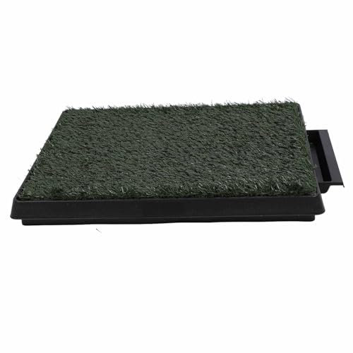 Dog Grass Potty Tray, Dog Grass Pee Mat, Large Capacity Puppy Training for Indoor Outdoor (Small Size)
