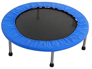 Leises Fitness-Trampolin für Erwachsene – Indoor Rebounder mit abgedecktem Bungee-Seil-System | Bester Urban Cardio Jump Fitness Workout Trainer