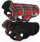 VIVAGLORY SoftJoy Hundemantel für Hunde Hundejacke Hunde Welpe Wintermantel Hund Winterjacken & Wintermäntel Hundepullover Hundemantel für Winter Warme Wendbar Fleece L Rot