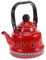IMIKEYA Bollitore smaltato bollitore sonoro bollitore d'acqua bollente bollitore per tè kung fu bollitore per caffè in porcellana bollitore per caffè portatile Teiera smaltata smalto rosso