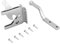 Mikikit Wood Fence Gate Lock Gravity Lever Gate Hinges Silver Heavy Duty Installation Hardware Self Locking