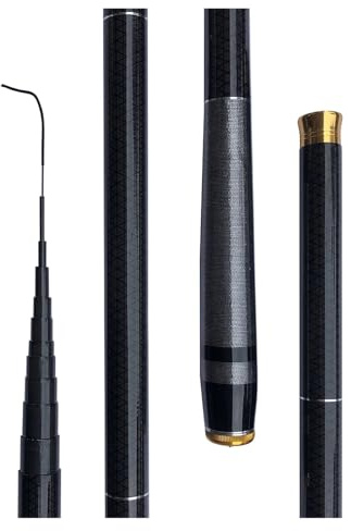 Canna da pesca telescopica in fibra di carbonio Stream Hand Pole Feeder Tenkara 3,6-7,2 m