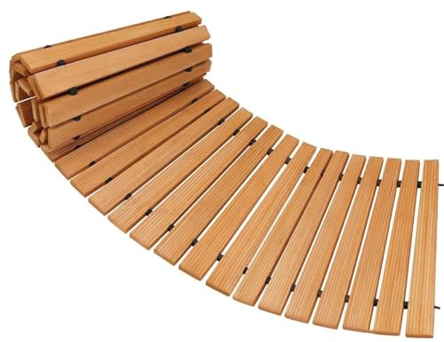 Gartenweg, Holzgartenweg Stabil und rutschfest, Gehwegplatten, Trittsteine Für Garten, für Rasen, Terrasse, Promenade, Strand,3ft/1m