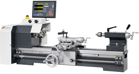 WABECO Drehmaschine D6200 HS mit Digitaler Positionsanzeige 2,5 kW Spitzenweite 600 mm Made in Germany