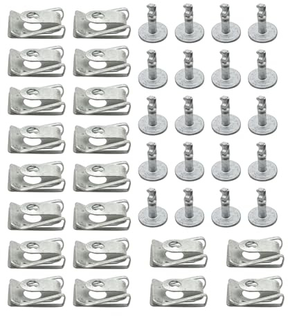 Callume 40-tlg. Unterboden Clips mit Schrauben Kompatibel mit Audi A4 A5 A6 | Für BMW E46 E65 E66 E67 E70 E71 E72 MINI; Vergleichsnummern: 51718218852, 51718176503.