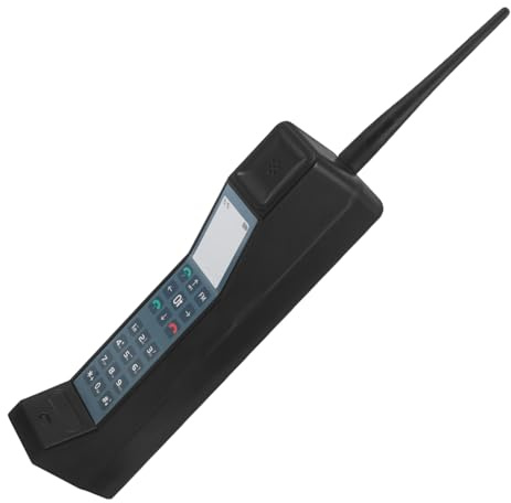 Toyvian Vintage Brick Mobiltelefon Modell Retro Telefonhörer Deko Ornament Nostalgie Requisite für Party und Wohnraumgestaltung Realistische Nachbildung Stilvolles Retro Accessoire