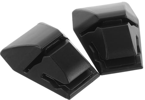 2pcs Porte-ticket ABS Noir de Pare-brise Collant pour Voiture | Support Carte Handicapé, Pte-cartes de Visite pour Tableau de Bord, Format Compact et Discret