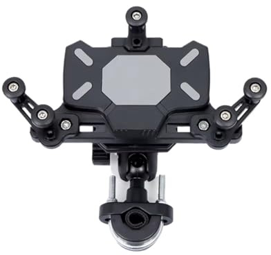 Navigator Telefon Halter Universelle Motorrad-Navigationshalterung Mit Stoßdämpfung 360° Verstellbar Für Mobiltelefone Mit Einer Größe Von 47 Bis 71 Zoll GPS Navigator Halterung(A)