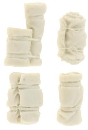 LIXSAZSE Realistisches Set mit 135 unbemalten Resin Soldaten Szenenzubehörteilen für Dioramen, Landschaftsarchitektur und Sandtisch Layouts im Maßstab 1:35.