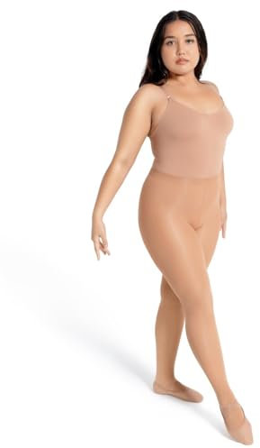 Capezio Damen Ultra Soft Transition Tight with Self-Knit Waistband Strumpfhose, Toasted Almond, XL