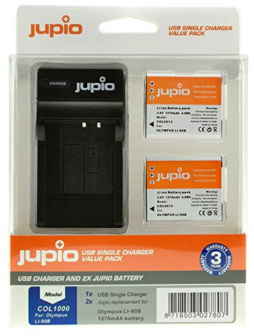 Kit 2 Batteries Li-90B/Li-92B + cha