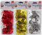 Top Ten 35g Metallic Streudeko Weihnachten Gold Silber rot Sterne, Rentiere, Tannenbaum (ROT)