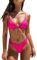 Maillot De Bain Femme Deux Pieces Bikini BrassièRe Push Up Plage Tankini Triangle éLéGant Swimwear Maillots De Bain 2 PièCes Pas Cher